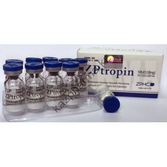 Гормон роста ZPtropin Соматропин 10 флаконов 100IU (333 мкг/IU) - Алматы