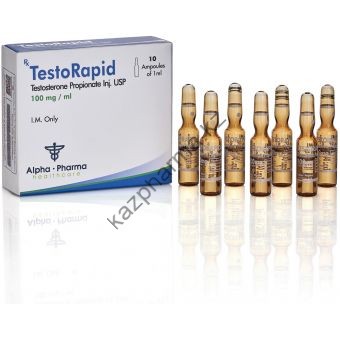 TestoRapid (Тестостерон пропионат) Alpha Pharma 10 ампул по 1мл (1амп 100 мг) - Алматы