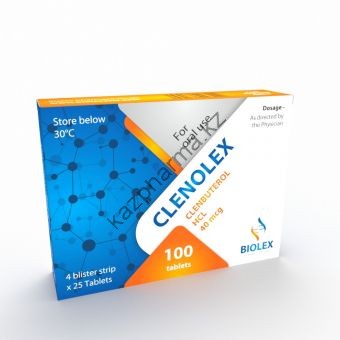 Кленбутерол Biolex 100 таблеток ( 1таб/40 мкг) - Алматы