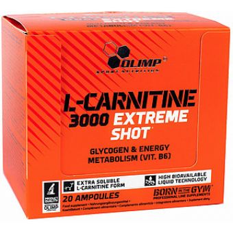L- Карнитин Olimp L-Carnitine 3000 Extreme Shot (20 ампул по 25мл) - Алматы